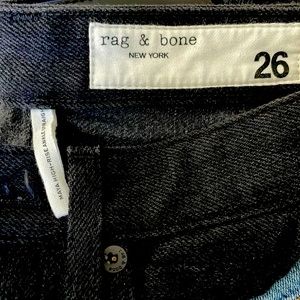 Black denim jeans